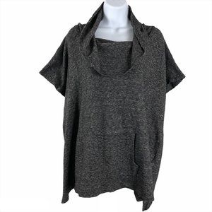 Bryn Walker Sweater Top Cowl Neck Gray 3X